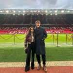 George Russell Instagram – Amazing atmosphere at Old Trafford today @manchesterunited. ⚽️ Great to be here with INEOS.