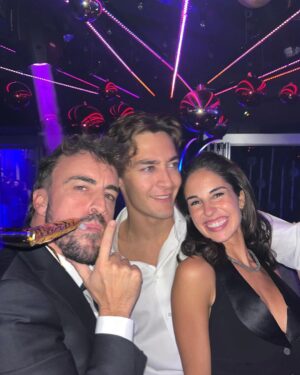 George Russell Instagram - NYE celebrations🕺✨