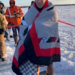 Georges St-Pierre Instagram – Thank you to the Cree Nation for seting up a Polar plunge for me. 
Ekosani! ❤️ Norway House Cree Nation