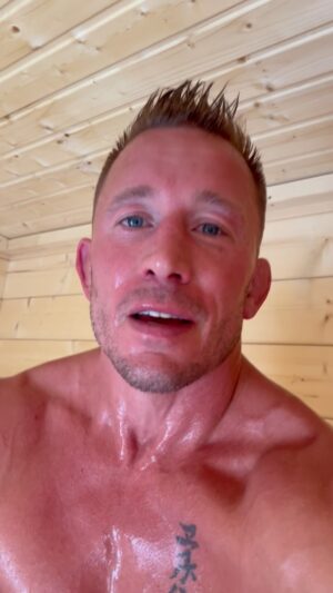 Georges St-Pierre Instagram - My favorite way to help me sleep while recuperating from a trip halfway around the world. 🥵🥶