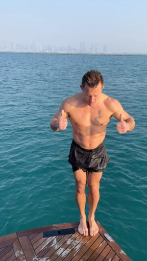 Georges St-Pierre Instagram - Time for a splash!