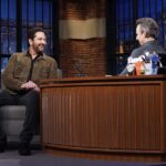 Gerard Butler Instagram - Always a laugh at @latenightseth! Catch me on the show tonight sharing stories about #PlaneMovie, it’s going to be a great time.  Photos: Lloyd Bishop/NBC