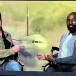 Gerard Butler Instagram - Two bozos trying to get a picture with the star of the film @coltermikecolter #planemovie