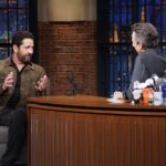 Gerard Butler Instagram - Always a laugh at @latenightseth! Catch me on the show tonight sharing stories about #PlaneMovie, it’s going to be a great time.  Photos: Lloyd Bishop/NBC