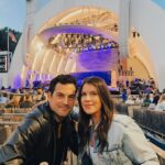 Giacomo Gianniotti Instagram - At the bowl with my baby. ❤️ 🏍or💀 So utterly filled with gratitude. Hope everyone is having a great weekend. @jackjohnson @hollywoodbowl @lakestreetdive @nichole_gianniotti Hollywood Bowl