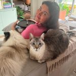 Giovanna Grigio Instagram - Numa casa de amantes de cinema e mães de gato, o sofá é o coração de tudo! Escolhemos o nosso na @dynamis.mga , e também aproveitamos e já selecionamos também essas banquetas lindas da cozinha, e as mesinhas de apoio da sala! A gente tá super feliz com os móveis, mas acho que os gatos estão mais do que a gente! Hahahahaha Sofá, mesinhas e banquetas: @dynamis.mga Gestão de Projetos: @jackiebritto @modacom__ Projeto: @steinruiz Reforma: @2rconstrucaoereforma Fotos: @brescianifotoarq