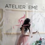 Giulia De Lellis Instagram - Me doing things in @ateliereme ✨🩷🖌️🖼️ #Emegirls #EméArte adv