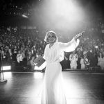 Googoosh Instagram - These are images of an artist who lost twenty one years of her artistic life span just because of her gender. Kept in house-arrest so people wouldn’t be reminded of what their past Iran used to be like. Today she sells out venues around the world with half of her band members being female musicians. If that’s not victory what is? #21TheWorldTour A Statement Photographer: @hamidmoslehiphotography ‎کنسرت با شکوه گوگوش در شهر اورنج کانتی ☀️ Segerstrom Center for the Arts