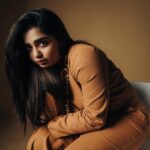 Gouri G Kishan Instagram - 👀🤎 Styling @joe_elize_joy Photography @ajith.me.non MUAH @makeup_by_shibinantony Location @tinyturtle.media Outfit @trinetr_design_studio Jewellery @titli.flutteringwings Shoot Cordinator @jubin_vincent