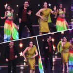 Govinda Instagram - Such a lovely time dancing to some of mine and @therealkarismakapoor groovy tracks. Had a great time with the entire team. @dancechampi0ns @therealkarismakapoor #morningshoots #withmylovely #dancingpatner #dancechampion #starplus #comingsoon Goregaon Filmcity Big Magic Reliance Studio