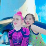 Grimes Instagram - remembering the time me and @jennierubyjane got to climb rockets like.. 🧚🏻‍♀️🚀