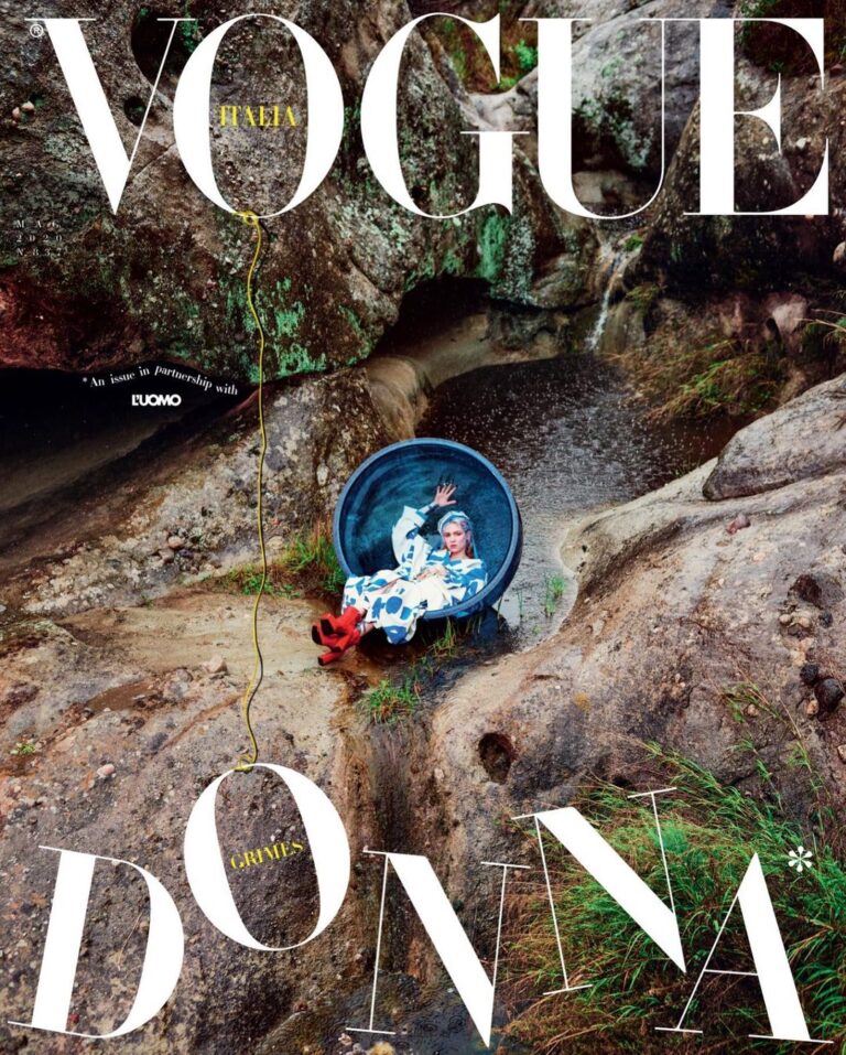 Grimes Instagram - I was having a baby this week so I literally didn’t realize my Italian Vogue cover came out!! 😦Simulation feels like its at level 10 atm. Might be offline for a bit as of today, but this is an honor of the highest order! Thanks so much I want to write more but my brain is mega fried right now. Love G Special thanks to the team: And here are tags if you want to use: @vogueitalia @patti_wilson @ryanmcginleystudios @efarneti @ferdinandoverderi @huxley @samiralarouci @natashaseverino_makeup @1.800.chanel @victoriaon10 @daoudaleonard