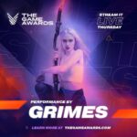 Grimes Instagram - New Grimes music premieres tonight at The Game Awarfs!! 🐷🧚🏻‍♀️