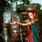 Grimes Instagram - Announcing my new boyfriend, tarnished guy from @eldenring He may not be real but our love is sincere Photos by @emackphoto Styling @fireflypath Boyfriend supplied by @bandainamcous