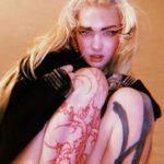 Grimes Instagram - Obligatory "plz listen to new music " post (link in bio) Altho I do genuinely love and adore this song ngl, @anyma - if I ever get to do a video for it rly feeling some sci fi phantom of the opera thing where I'm the phantom and we're the only two ppl left on a giant spacecraft that's lost contact. Like toxic horror pseudo Victorian gay space romance. Ps so stoked w this tattoo by @caidasindesamparo - got a bunch of amazing pics of it yesterday 🙏🏻 I am marveling at this masterpiece on my leg 🚀🪐🤍