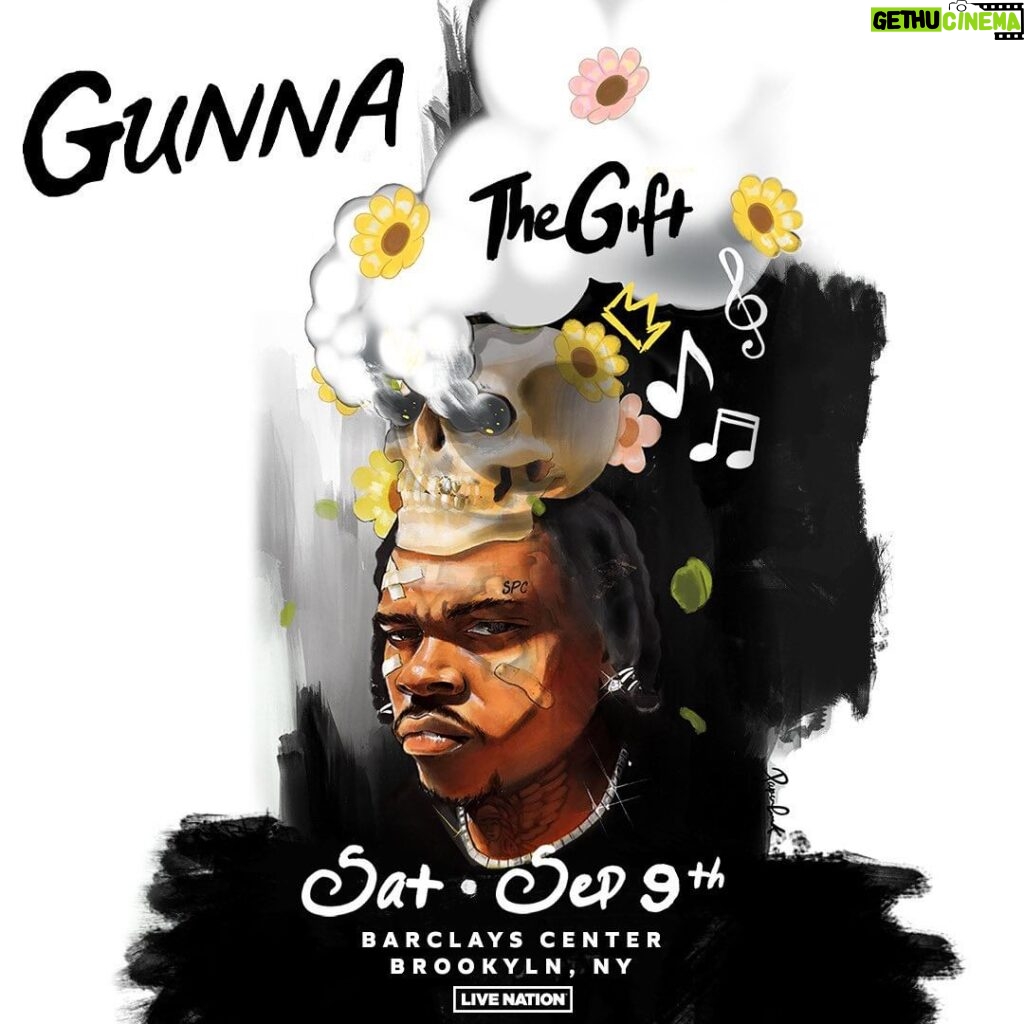 Gunna Instagram - 💀🎁 the Curse - LA / SOLD OUT the Gift - NYC