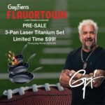 Guy Fieri Instagram - 🚨 LIMITED TIME OFFER 🚨 I’ve got some spicy news straight from Flavortown! Get ready to take your culinary game to the next level with our brand spankin’ new cookware line – Flavortown Cookware! Be the first to own this revolutionary technology without the added harmful chemicals of other brands! Jump in on this Pre-sale limited time offer, order today to get your 3-pan set for ONLY $99! Regularly priced $129.99! (link in bio)
