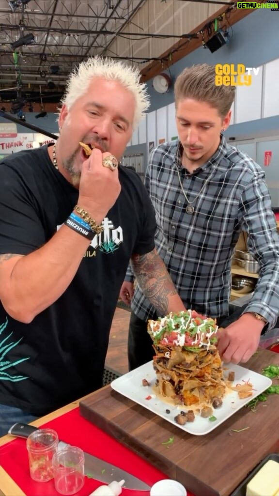 Guy Fieri Instagram - Game Day 🤝 Trash Can Nachos 🔥🗑️🏈 Get them shipped straight to your door on @goldbelly!