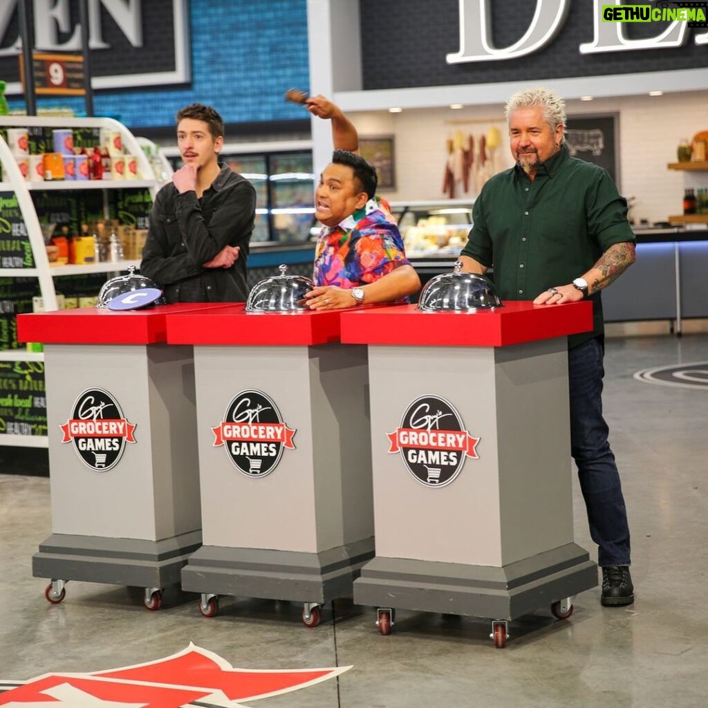Guy Fieri Instagram - We’ve got an all new #GroceryGames for you TONIGHT! 🔥 Tune in on @foodnetwork, it’s a fun one!
