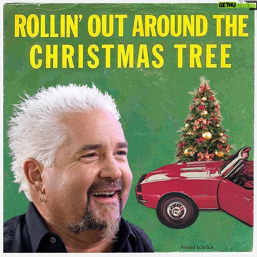 Guy Fieri Instagram - Rockin’ and Rollin’ out around the Christmas tree this holiday 🎄😂 Flavortown, USA