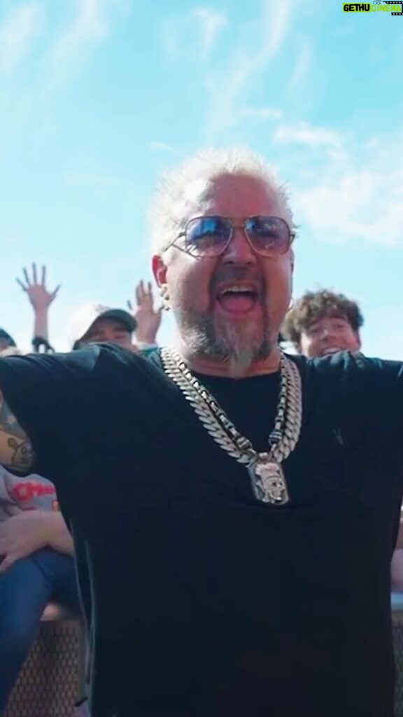 Guy Fieri Instagram - The best tailgate in the world heads to Las Vegas for Big Game Weekend! 🏈🏆 I’m throwing a party with 15,000 of my friends on February 11th and you’re invited. Get your FREE tickets to @GuysFlavortownTailgate - Better with @Pepsi now at GuysFlavortownTailgate.com!