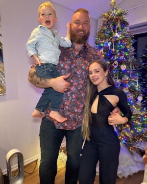 Hafþór Júlíus Björnsson Instagram - Happy New Year from my family to yours. 2023 was filled with so much love and happiness but also sadness with the loss of Grace and our future with her.  The new year will be difficult, especially with Grace’s due date in March but we are also hoping that 2024 will be our best year yet, hopefully with more happiness and love than ever before.