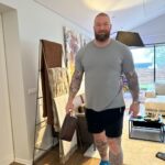 Hafþór Júlíus Björnsson Instagram - On my way to the airport and making sure I’ve got my go to @thebeardstruggle products on hand! Black Friday deals are going strong for two more days and Christmas is coming up quick, use code HAFTHOR 😎