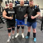 Hafþór Júlíus Björnsson Instagram - 125kg Loglift 3 reps 3 sets. @luke.stoltman & @tomstoltmanofficial came to Iceland for few days to hangout and train. Always great training with strong individuals! 💪😀 @reignbodyfuel Thor's Power Gym