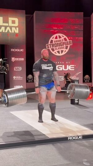 Hafþór Júlíus Björnsson Instagram - Incredibly proud of Vitruvian Athlete @thorbjornsson with his return to the Arnold Strongman Classic 💪 He’s  BACK!! 🏔️