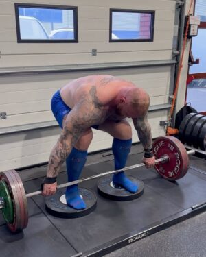 Hafþór Júlíus Björnsson Instagram - 310kg x 4 reps. Things are moving in the right direction. Happy with how weights are moving and that I’m able to do it all without a belt. I’ll probably finish this training cycle without a belt and then start implementing it in my next one. Beard looking great with the help of @thebeardstruggle use code Hafthor for a 20% off all products. Link in bio!