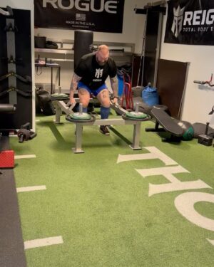 Hafþór Júlíus Björnsson Instagram - 310kg x 4 reps. Things are moving in the right direction. Happy with how weights are moving and that I’m able to do it all without a belt. I’ll probably finish this training cycle without a belt and then start implementing it in my next one. Beard looking great with the help of @thebeardstruggle use code Hafthor for a 20% off all products. Link in bio!