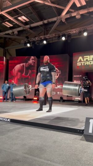 Hafþór Júlíus Björnsson Instagram - Hafthor is back. 1006LB/456KG on The Rogue Elephant Bar and an event win for The Mountain in his debut back to Strongman. 

Rogue builds equipment for the strongest men and women on Earth. Shop the World’s Most Durable Barbells at the link in our bio. #ryourogue