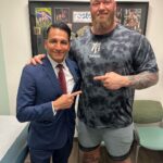 Hafþór Júlíus Björnsson Instagram - @stevemoramd is doing my surgery Wednesday the 26th, and I’m feeling extremely optimistic about the outcome. Dr Steve Mora specialises in this very injury. New video up on my YouTube channel where I meet up with Dr Mora. Link in my story and bio
