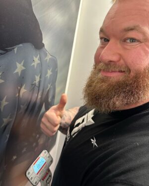 Hafþór Júlíus Björnsson Instagram - Weigh ins done 180,6kg✅ Tomorrow I compete. These are my opening lifts 400/230/380. The show will be live streamed on my YouTube channel and Twitch!
