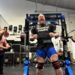 Hafþór Júlíus Björnsson Instagram - Are you ready for Thors Powerlifting competition this Saturday at 11am GMT. Bring your popcorn big total incoming. Live on YouTube and Twitch. @reignbodyfuel @thebeardstruggle