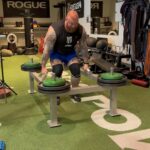 Hafþór Júlíus Björnsson Instagram - 390kg frame after some squats and Dinnie stones today.