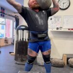 Hafþór Júlíus Björnsson Instagram - 330kg deadlift 3 reps 2 sets. 151kg natural stone to shoulder few sets, 160kg atlas stone few sets and 180kg behind the bar hold 20 seconds 2 sets. Yesterday was a good day. #andtoday @reignbodyfuel Thor's Power Gym