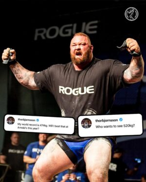 Hafþór Júlíus Björnsson Instagram - @thorbjornsson wants to attempt a new Elephant Bar Deadlift world record at this years Arnold Strongman Classic, will he break it? 👀 

Grab your tickets via the link in bio to find out!

| 2024 Arnold Strongman Classic presented by @roguefitness @reignbodyfuel @sbdapparel |