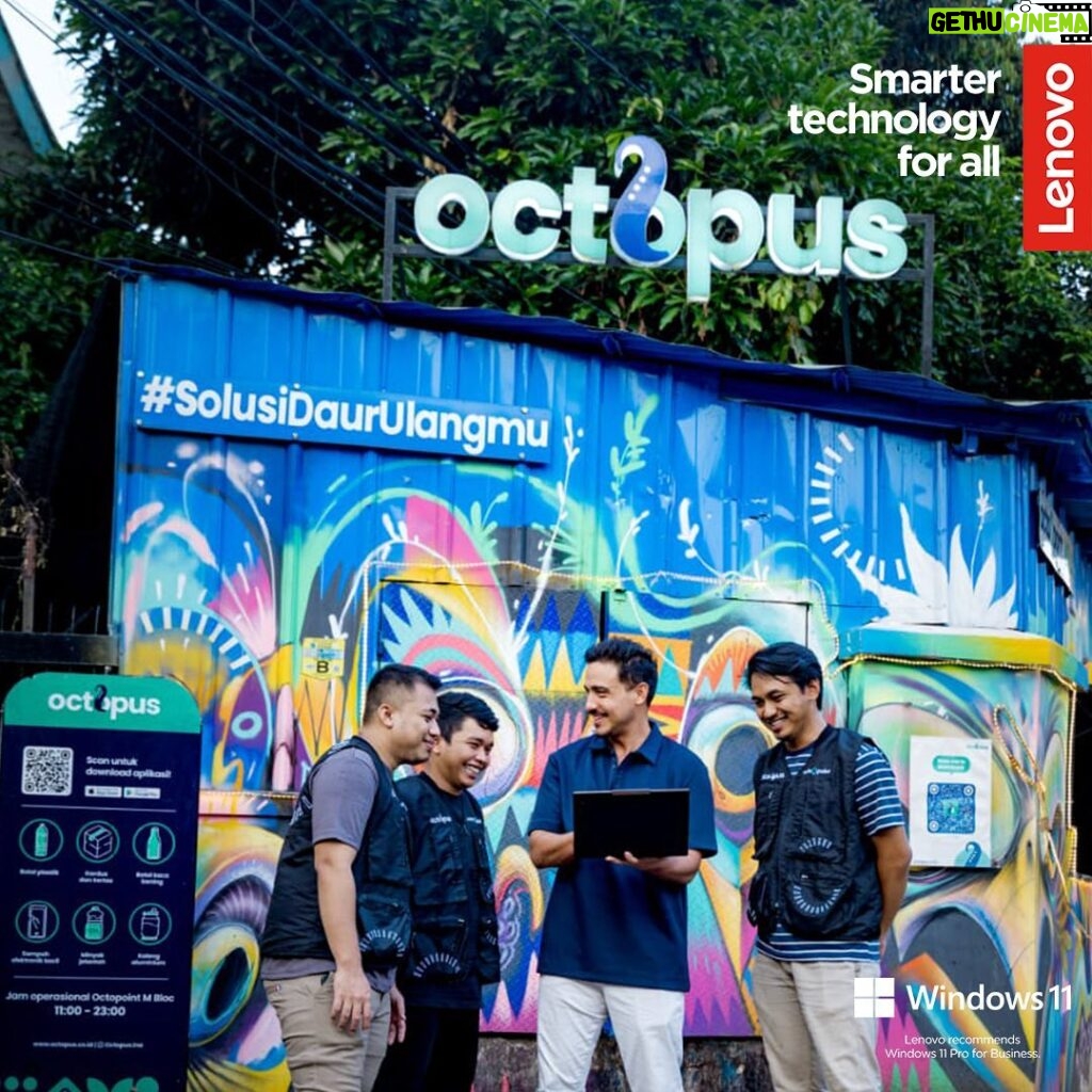 Hamish Daud Instagram - New Octopoint coming soon! Kabar gembira buat sahabat Octopus di Jakarta karena Octopus akan launch Octopoint baru yang akan memudahkan sahabat Octopus dan Pelestari untuk drop kemasan bekasmu. Thanks to Lenovo ThinkPad Z13 with Windows 11 Pro yang membantu banget dalam persiapan project ini, ThinkPad Z13 ini juga diproduksi menggunakan 75% recycled alumunium, recycled PET vegan leather & compostable bamboo sugarcane dan menggunakan fiber packaging yang pastinya sejalan dengan visi misi Octopus yang ramah lingkungan. Selain itu ThinkPad Z13 sudah termasuk 3 tahun Premier Support. @lenovoid #lenovoid #lenovo #windows11 #promotion