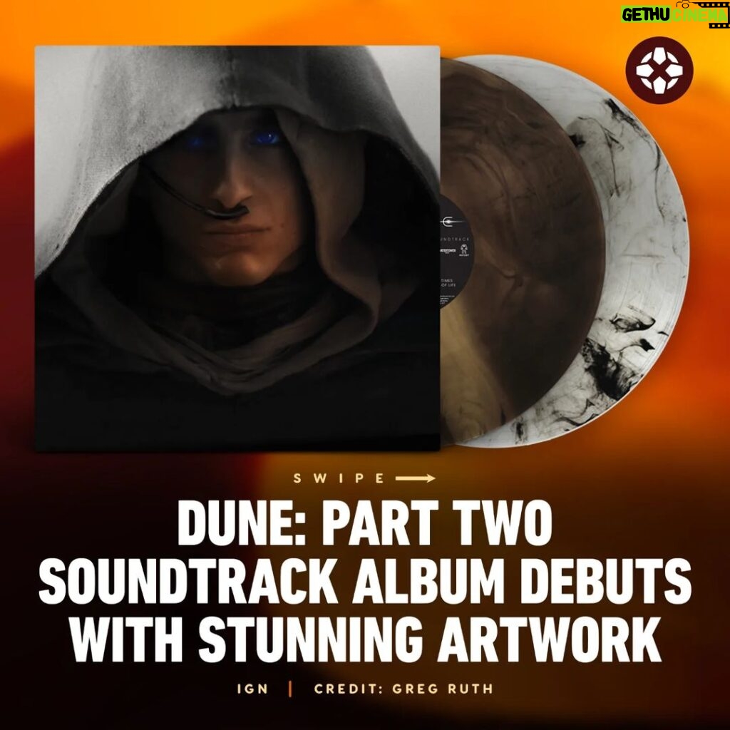 Hans Zimmer Instagram - The #DuneMovie vinyl soundtrack features some truly jaw-dropping artwork and includes the full film score by @hanszimmer. Link in bio for more.