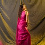 Hansika Motwani Instagram - 🌷 • • • Styled by: @niru05_raghupathy Saree:@surmaye_ Earings:@qisbyashmeet @ascend.rohank Bangle:@minerali_store Photography:@prachuprashanth Hmu: @rupeshryadav @rachaelstylesmith Styling team: @ipshitaa.arora @saigopalchikkala_cine_costumer @rekha1210 #guardian #promotions