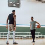 Hasan Minhaj Instagram - What I lack in athleticism, I make for with mind games. Tried beating @giannis_an34 at a game of HORSE. Click the link in bio to check out the full BTS.