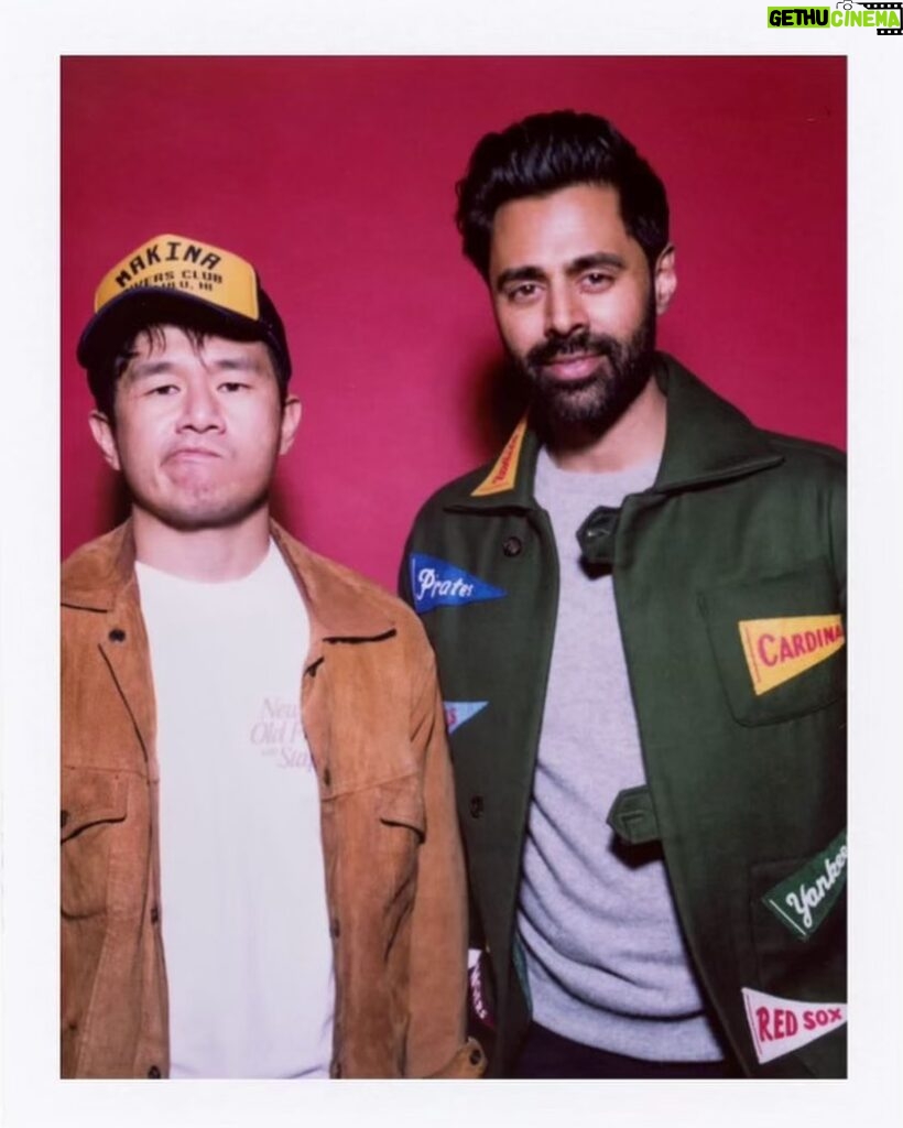 Hasan Minhaj Instagram - Here is a photo of me and my dear friend @aliwong. “Beef” is a wonderful series to watch with friends and enemies. Now streaming on @netflix.