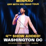 Hasan Minhaj Instagram - DC, we added a last minute 4th show this Saturday @theanthemdc ‘cuz you’re a wild and crazy bunch. The late show is for the weirdos. Join us. It’s gonna be fun 😎 The Anthem Theater DC