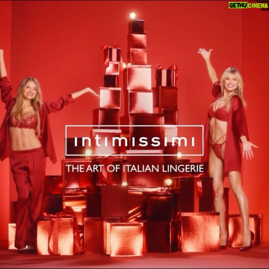 Heidi Klum Instagram - Oh Tannenbaum, oh Tannenbaum….I love our new @intimissimiofficial xmas campaign that is out now! @leniklum Get yourself something special for the season. You can find the campaign styles and many more beautiful looks now online and in all @intimissimiofficial stores.   Oh Tannenbaum, oh Tannenbaum….ich liebe unsere neue @intimissimiofficial Weinachtskampagne! @leniklum Entdecke jetzt alle Kampagnen Looks und viele weitere, schöne Styles online und in allen @intimissimiofficial Geschäften #intimissimi #theartofitalianlingerie #heidixlenixintimissimi #ad