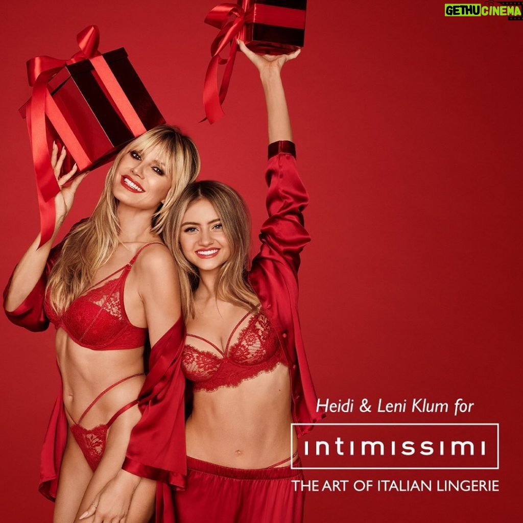 Heidi Klum Instagram - Oh Tannenbaum, oh Tannenbaum….I love our new @intimissimiofficial xmas campaign that is out now! @leniklum Get yourself something special for the season. You can find the campaign styles and many more beautiful looks now online and in all @intimissimiofficial stores.   Oh Tannenbaum, oh Tannenbaum….ich liebe unsere neue @intimissimiofficial Weinachtskampagne! @leniklum Entdecke jetzt alle Kampagnen Looks und viele weitere, schöne Styles online und in allen @intimissimiofficial Geschäften #intimissimi #theartofitalianlingerie #heidixlenixintimissimi #ad