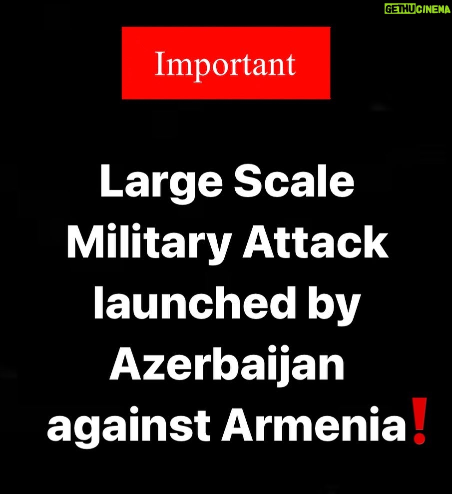 Henrikh Mkhitaryan Instagram - Large Scale Military Attack launched by #Azerbaijan against #Armenia