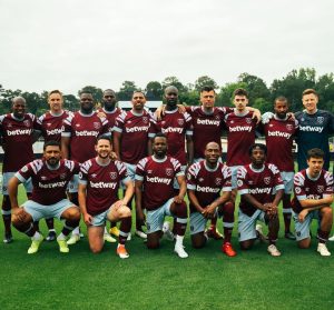 Hero Fiennes Tiffin Instagram - This last month or so has been surreal.

Penultimate episode of @socceram with @kreptandkonan and @neilrazorruddock25 
Then met the man himself @declanrice at the last home game of the season, before being asked by the amazing @westham staff if I want to come train with the boys at rush green and maybe play in the @tst7v7 tournament in NC (silly question). I had the time of my life out there. I’ve grown up watching all these guys play for the club I love, and they say never meet your idols, but these boys have exceeded any expectations I could’ve had of them. I also had tickets to Prague for the final so spent 24 hours at home, before waiting at Gatwick airport for 5 hours as the flight was delayed and would’ve got us in around full time. So we bit the bullet and joined the rest of the boys at a pub back home to watch the game. And what a game it was. Bubbles didn’t fade, fortunes didn’t hide, West Ham are massive, Bowens on fire, and I am one lucky lad. ⚒️❤️

Huge thank you to 
@socceram 
@westham staff and players
@tst7v7
