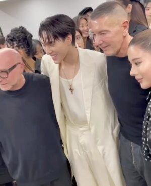 Hirunkit Changkham Instagram - Impressive experience with #DGFW24 Women’s show, thank you @DolceGabbana for having me✨