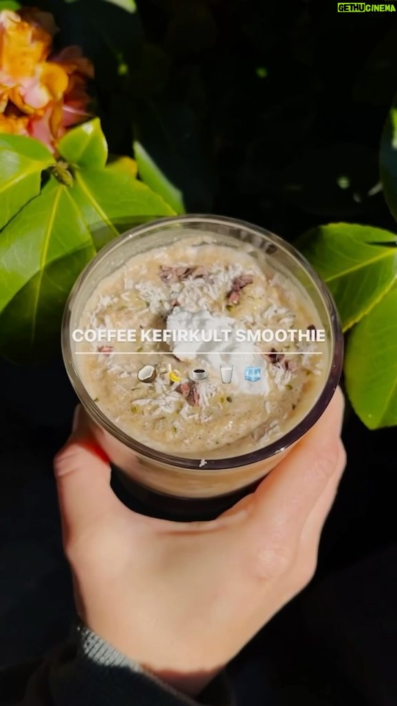 Holland Roden Instagram - Three words: Coffee KefirKult Smoothie Tbh, This smoothie is TikTok viral worthy. 😂 Busy days = (Unfortunately, but also FORTUNATELY) I drink my calories. 🫠 Smoothies are usually the go-to. Filling and full of nutrients. Plus, the flavor combinations are endless, so you can really never get bored! I recently started adding @kefirkult to my smoothies, and let me tell you: It’s given them a MAJOR upgrade 👊🏻 not just in flavor, but also in benefits. Their coconut kefir is some of the best on the market, and it’s full of probiotics that promote a healthy balance of gut bacteria. Achieving better gut heath is my mid 30s goal. 🤗😭🙌🏻 If you wanna give it a try, here’s the recipe! ⬇️ 🥥 COFFEE KEFIRKULT SMOOTHIE 🥥 Ingredients: ▪️4 Tbsp of milk ▪️1-2 Tbsps of protein powder (I chose vanilla, but feel free to get creative) ▪️1/2 Tbsp of unsweetened coconut flakes ▪️1 banana ▪️1 shot of espresso ▪️A dollop of coconut kefirkult (I also just down a tablespoon on non-smoothie days! Its got the Pinkberry tartness thing going on, but actually healthy) ▪️A handful of ice ▪️For toppings: Hemp seeds, unsweetened coconut shreds, and cacao nibs! Directions: 1. Blend milk of choice, protein powder, coconut flakes, banana, espresso, ice, and coconut kefirkult in a blender. 2. Pour contents into a glass, topping your drink off with hemp seeds, coconut shreds, and cacao nibs. 3. Serve and enjoy!